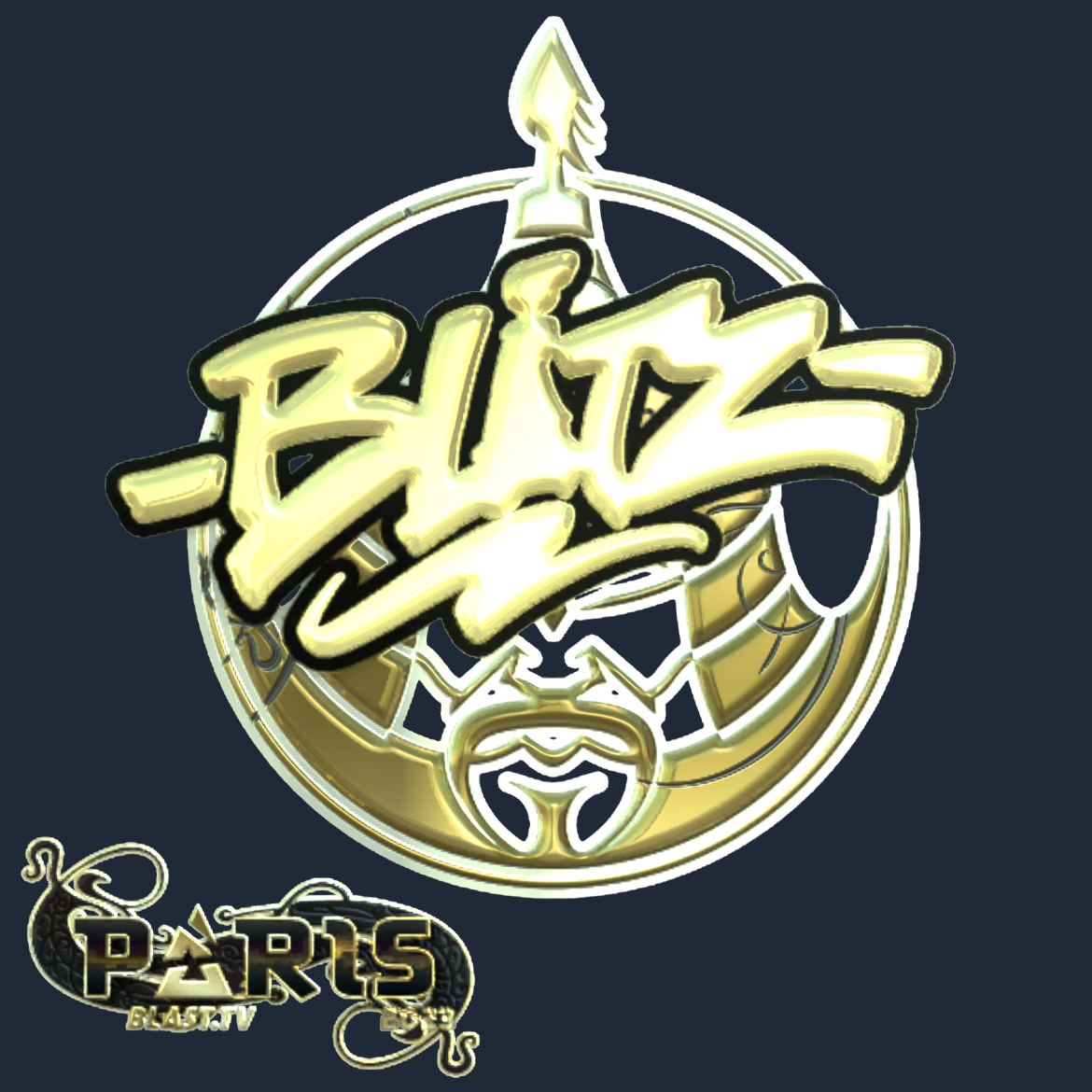 Sticker | bLitz (Gold) | Paris 2023 Screenshot