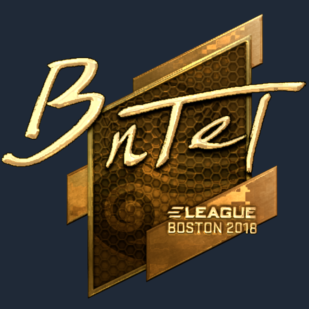 Sticker | BnTeT (Gold) | Boston 2018 Screenshot
