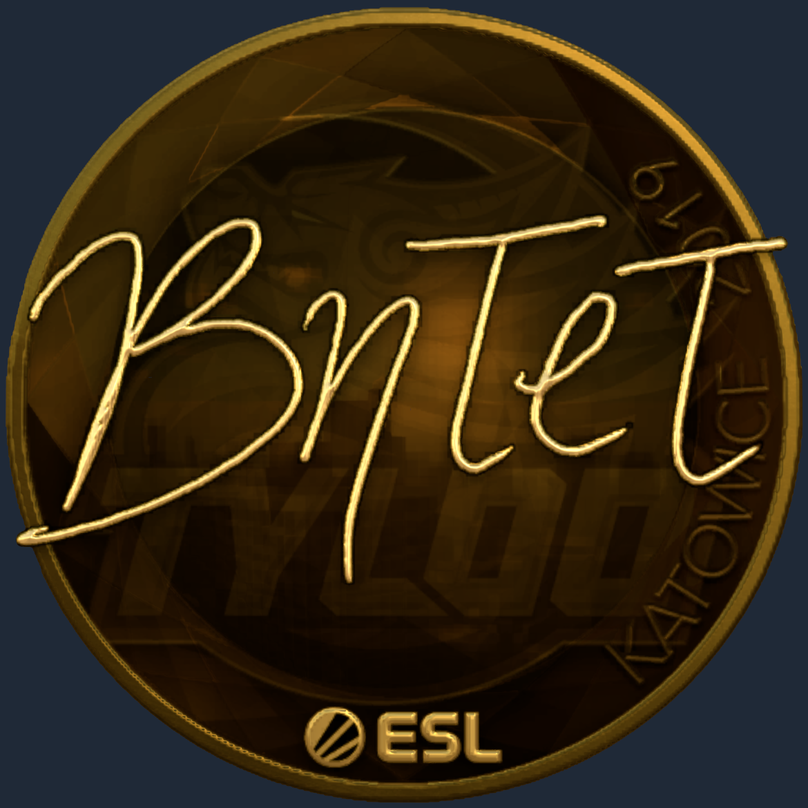 Sticker | BnTeT (Gold) | Katowice 2019 Screenshot