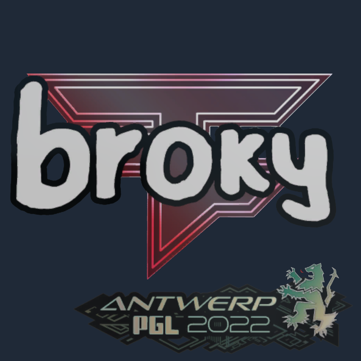 Sticker | broky | Antwerp 2022 Screenshot