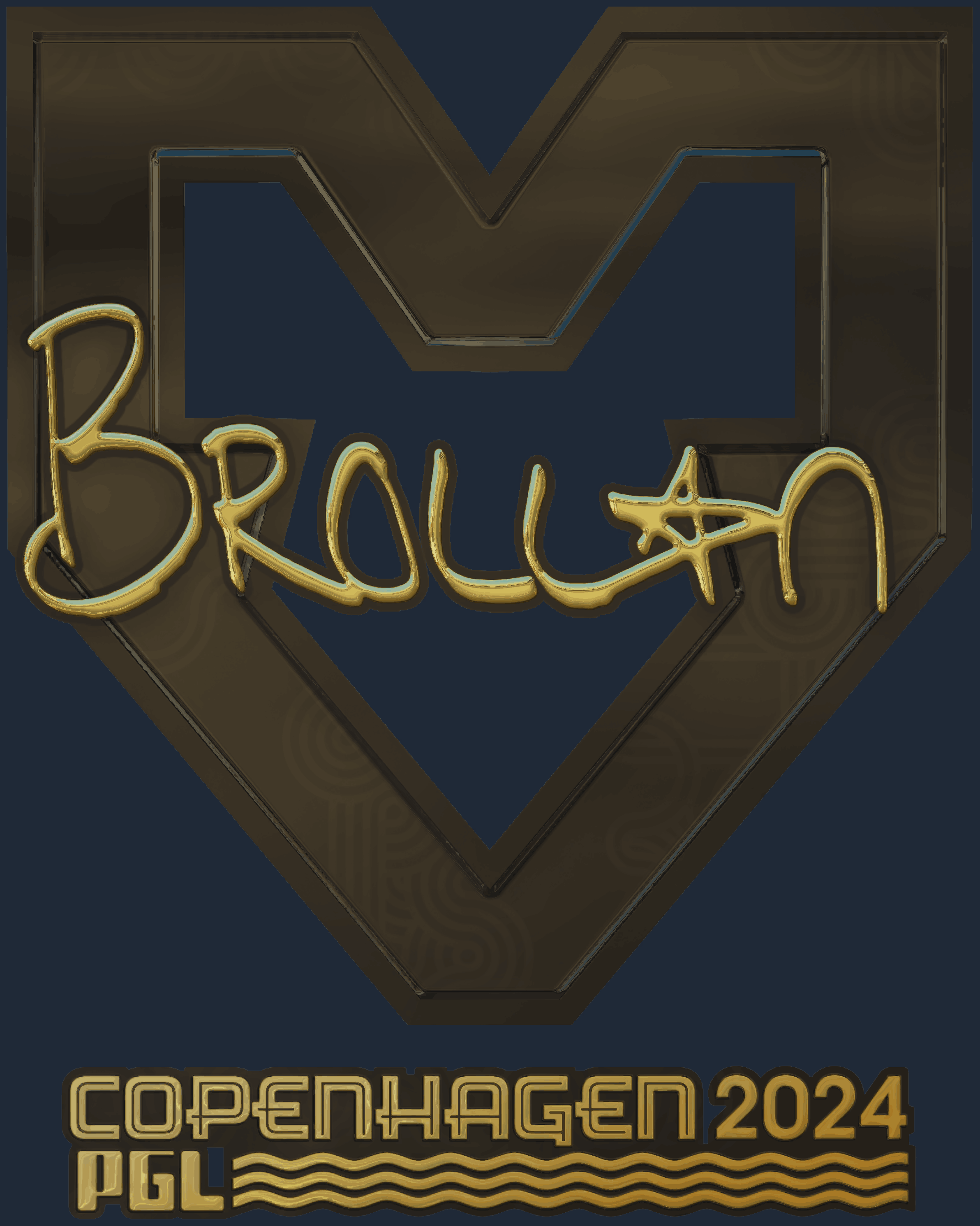 Sticker | Brollan (Gold) | Copenhagen 2024 Screenshot