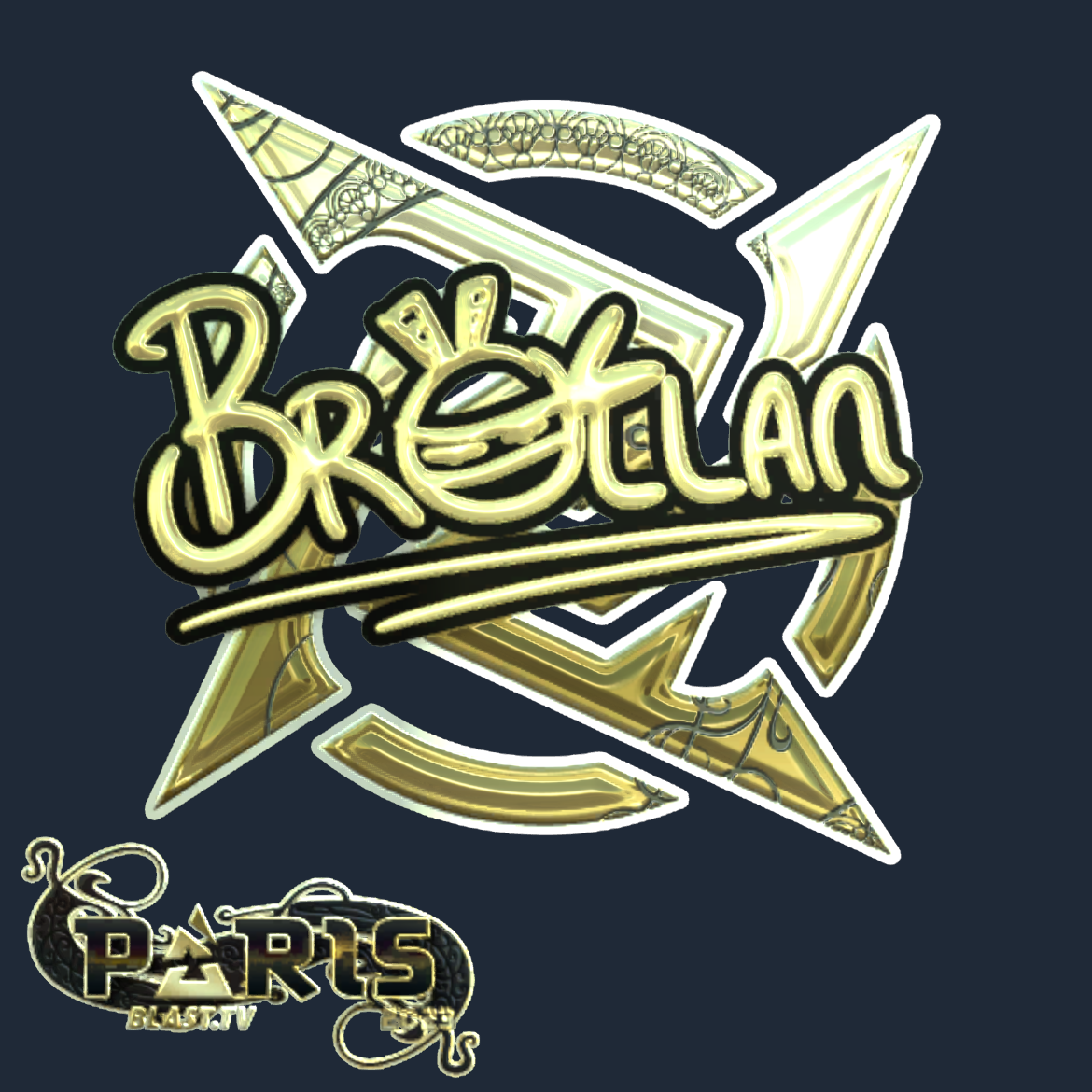 Sticker | Brollan (Gold) | Paris 2023 Screenshot