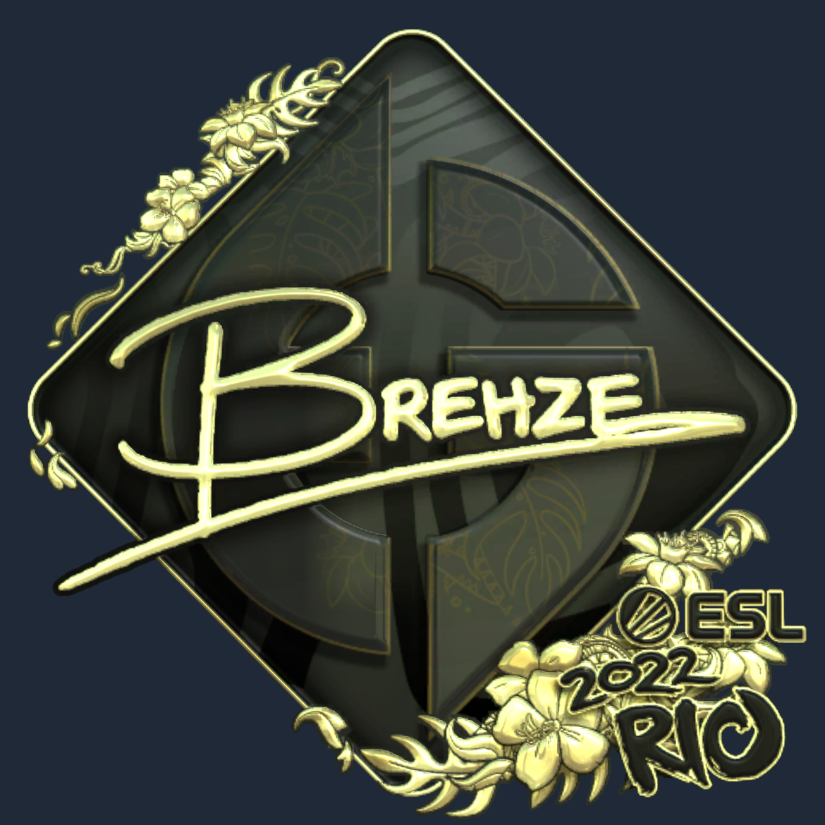 Sticker | Brehze (Gold) | Rio 2022 Screenshot