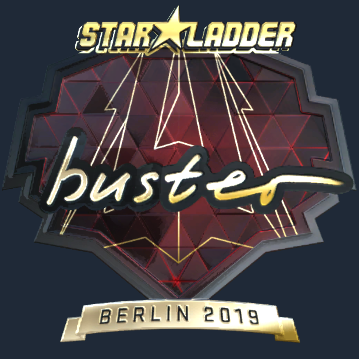 Sticker | buster (Gold) | Berlin 2019 Screenshot