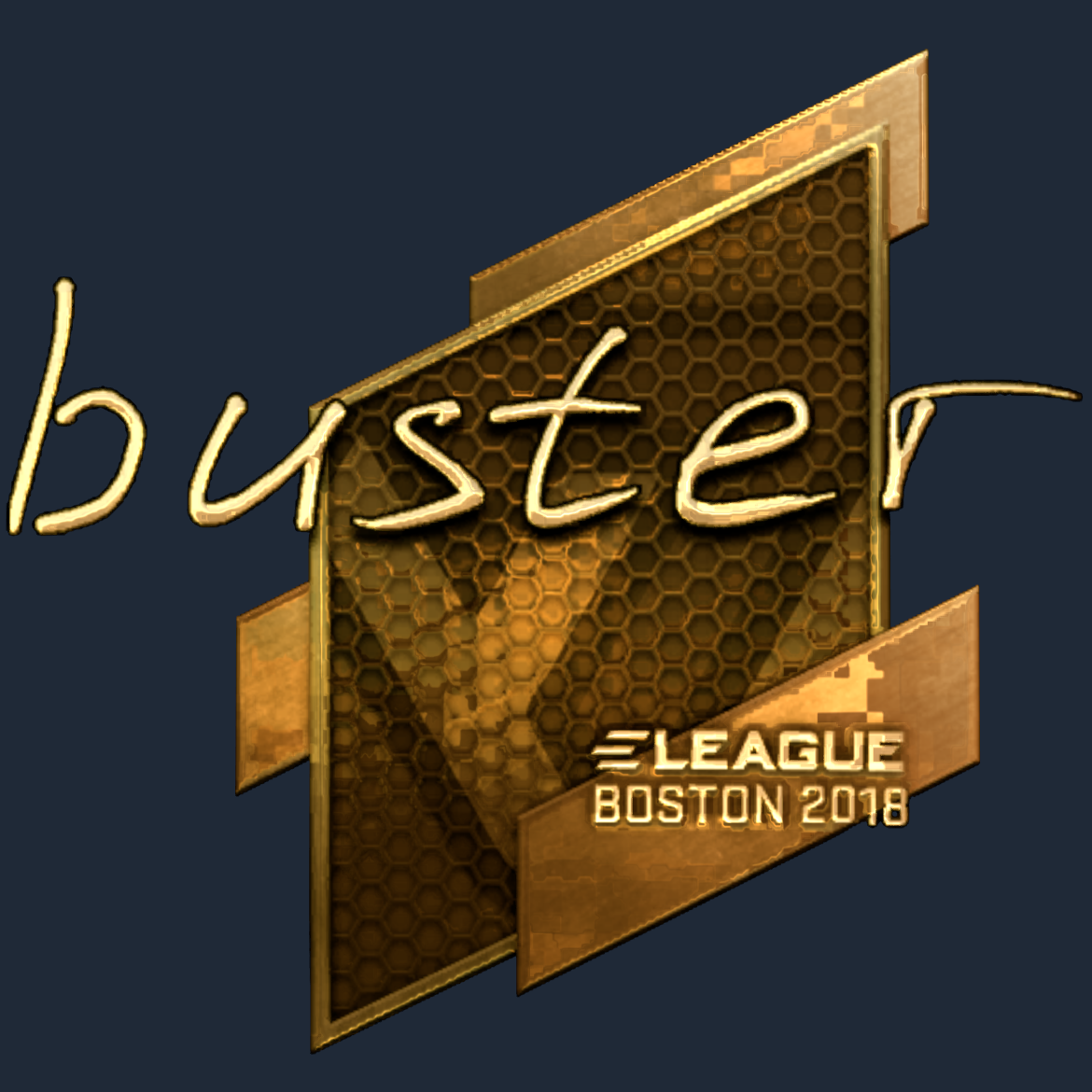 Sticker | buster (Gold) | Boston 2018 Screenshot