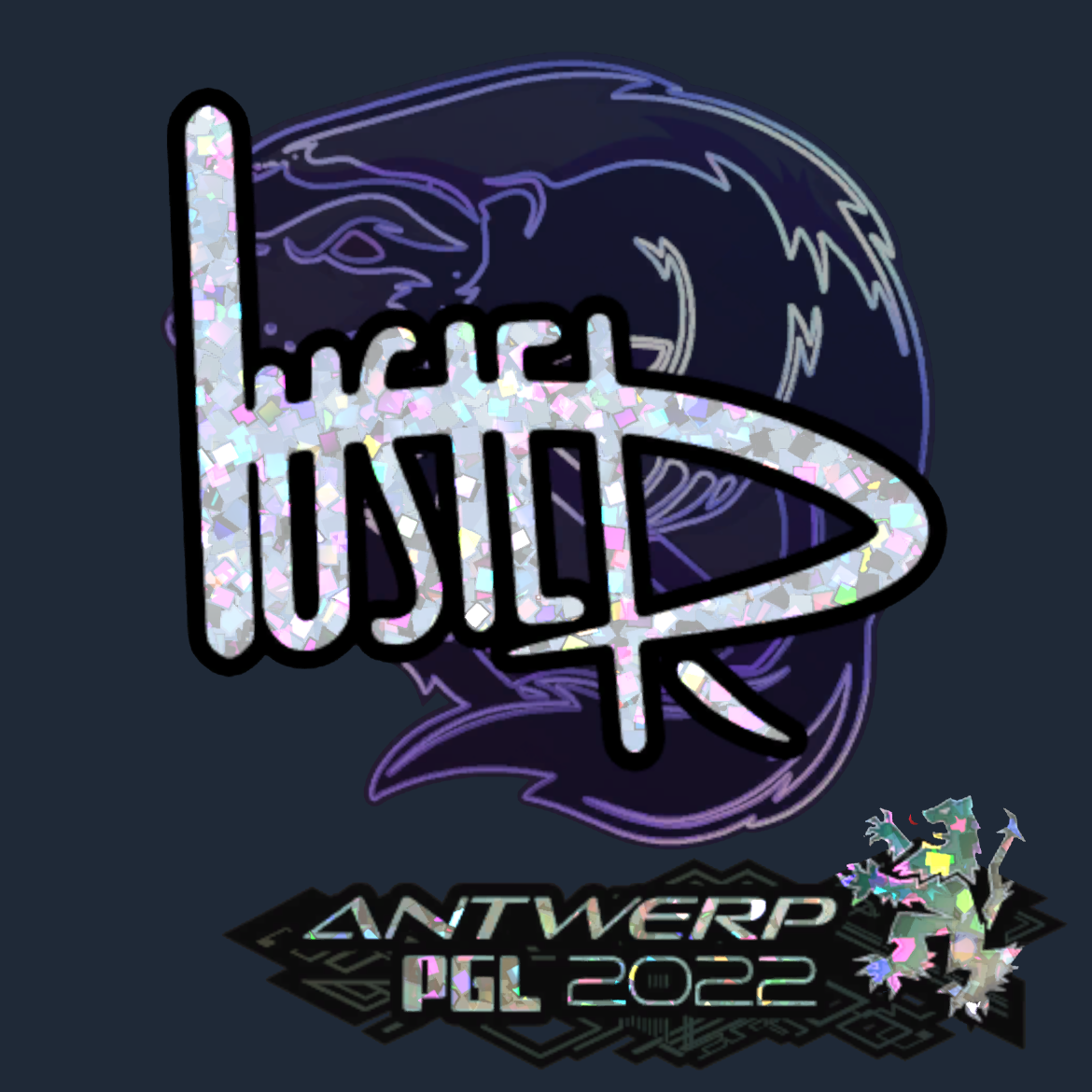 Sticker | buster (Glitter) | Antwerp 2022 Screenshot