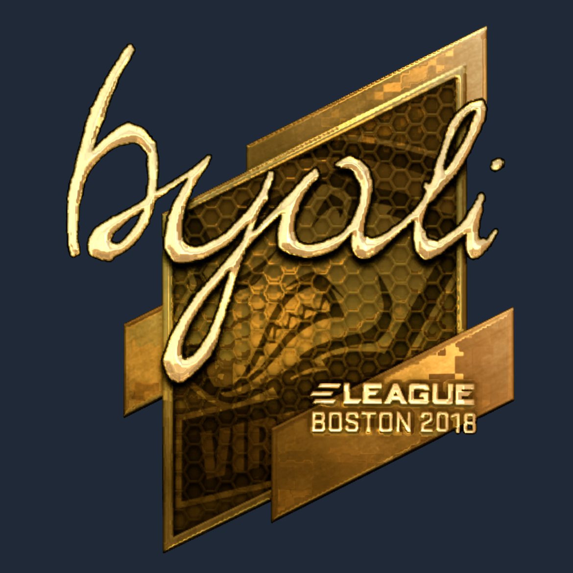 Sticker | byali (Gold) | Boston 2018 Screenshot