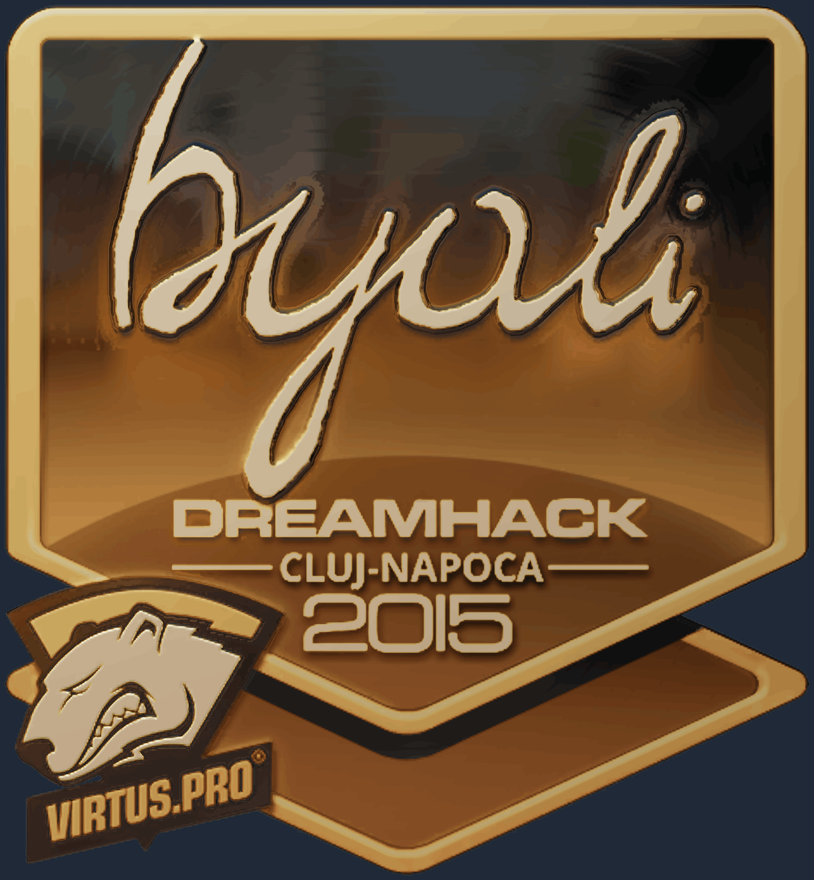 Sticker | byali (Gold) | Cluj-Napoca 2015 Screenshot