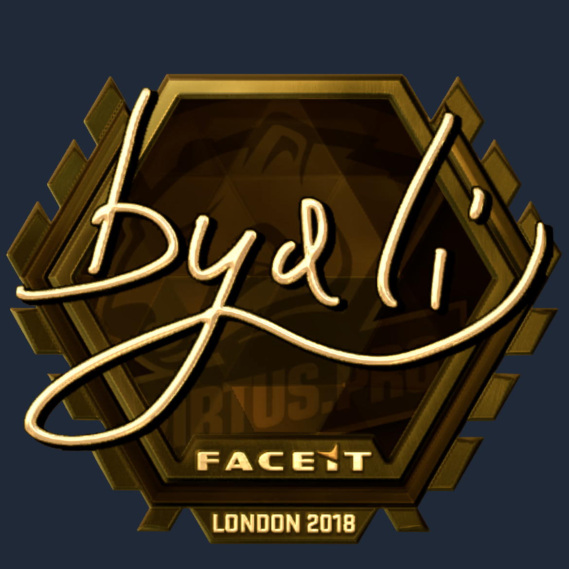 Sticker | byali (Gold) | London 2018 Screenshot