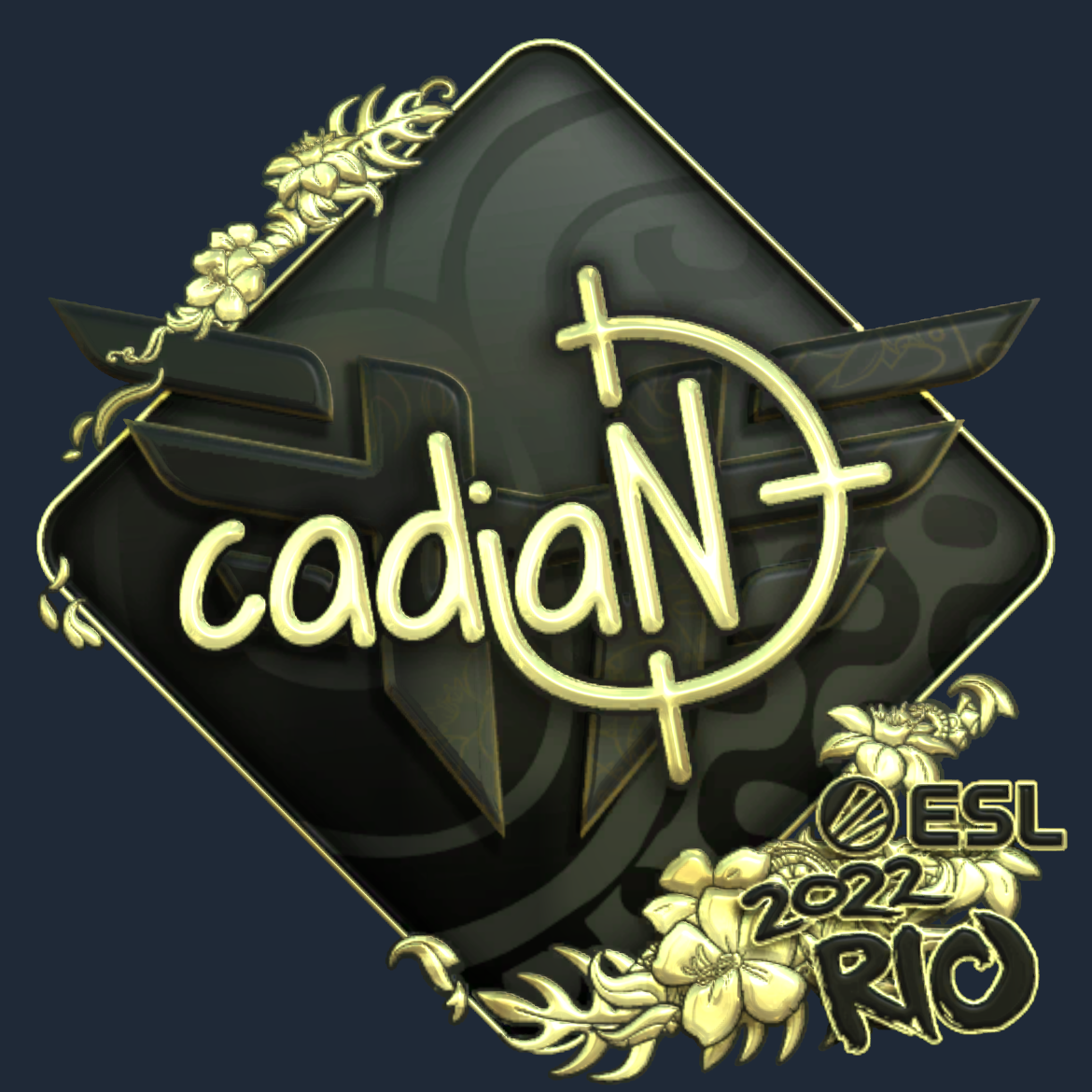 Sticker | cadiaN (Gold) | Rio 2022 Screenshot