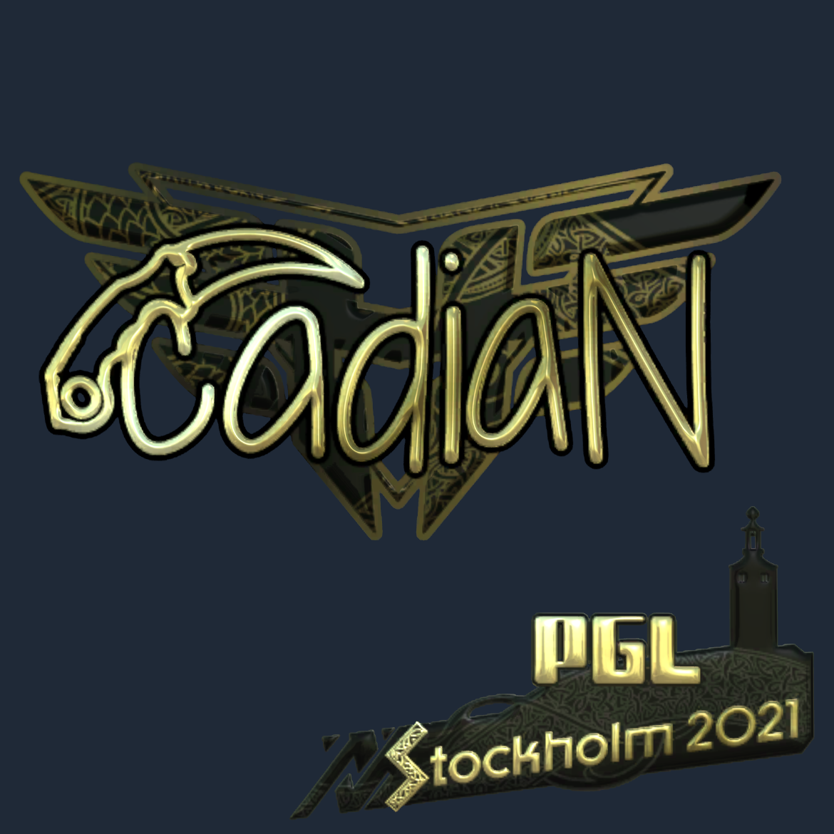 Sticker | cadiaN (Gold) | Stockholm 2021 Screenshot