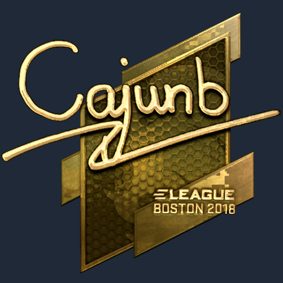 Sticker | cajunb (Gold) | Boston 2018 Screenshot