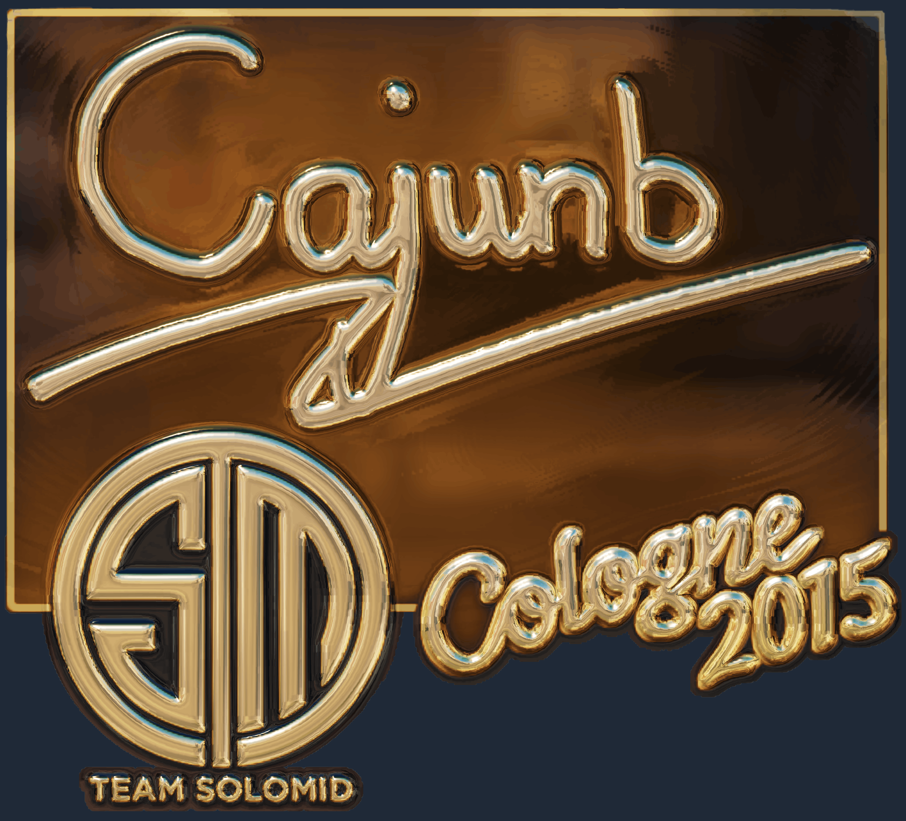 Sticker | cajunb (Gold) | Cologne 2015 Screenshot