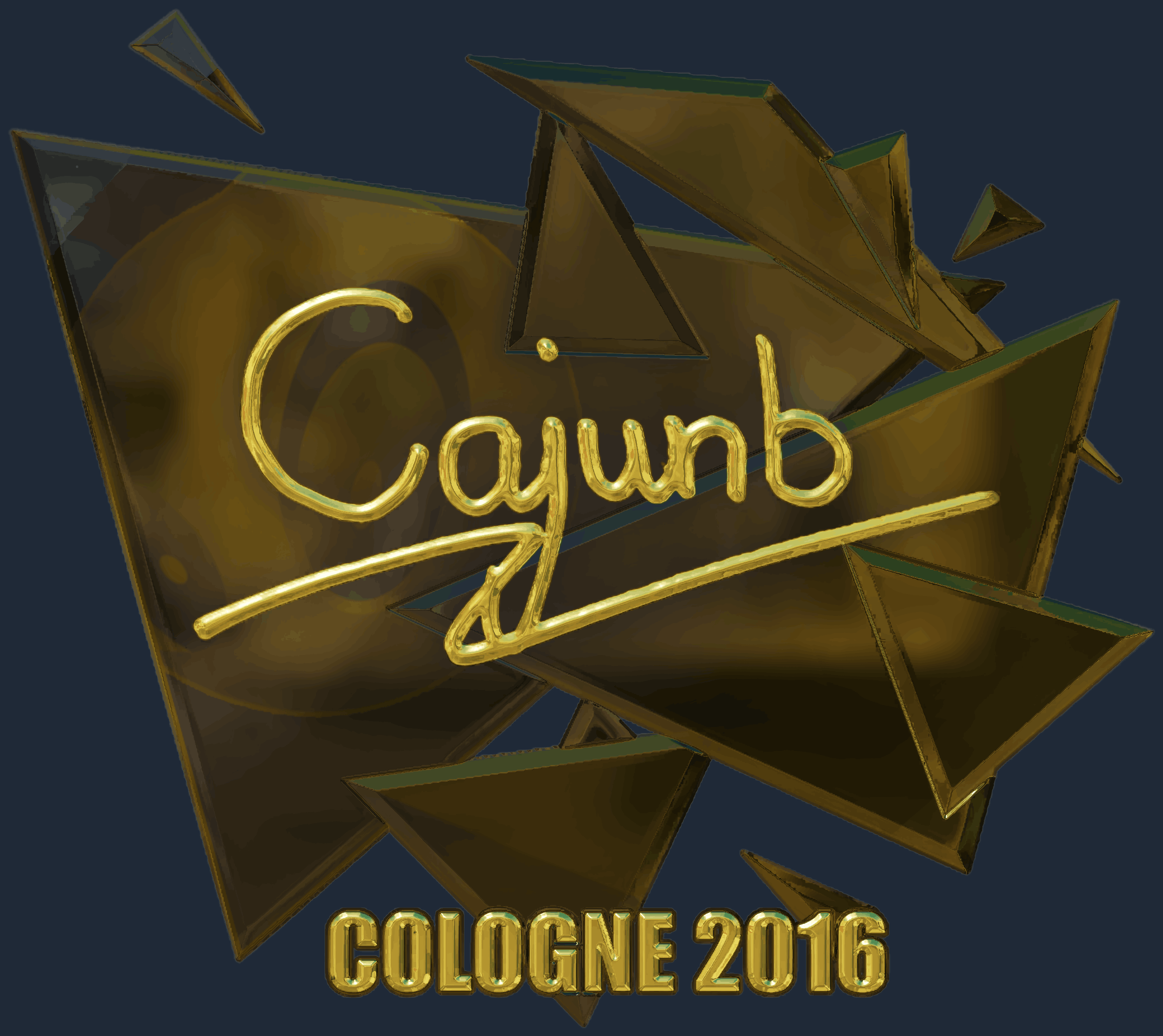 Sticker | cajunb (Gold) | Cologne 2016 Screenshot