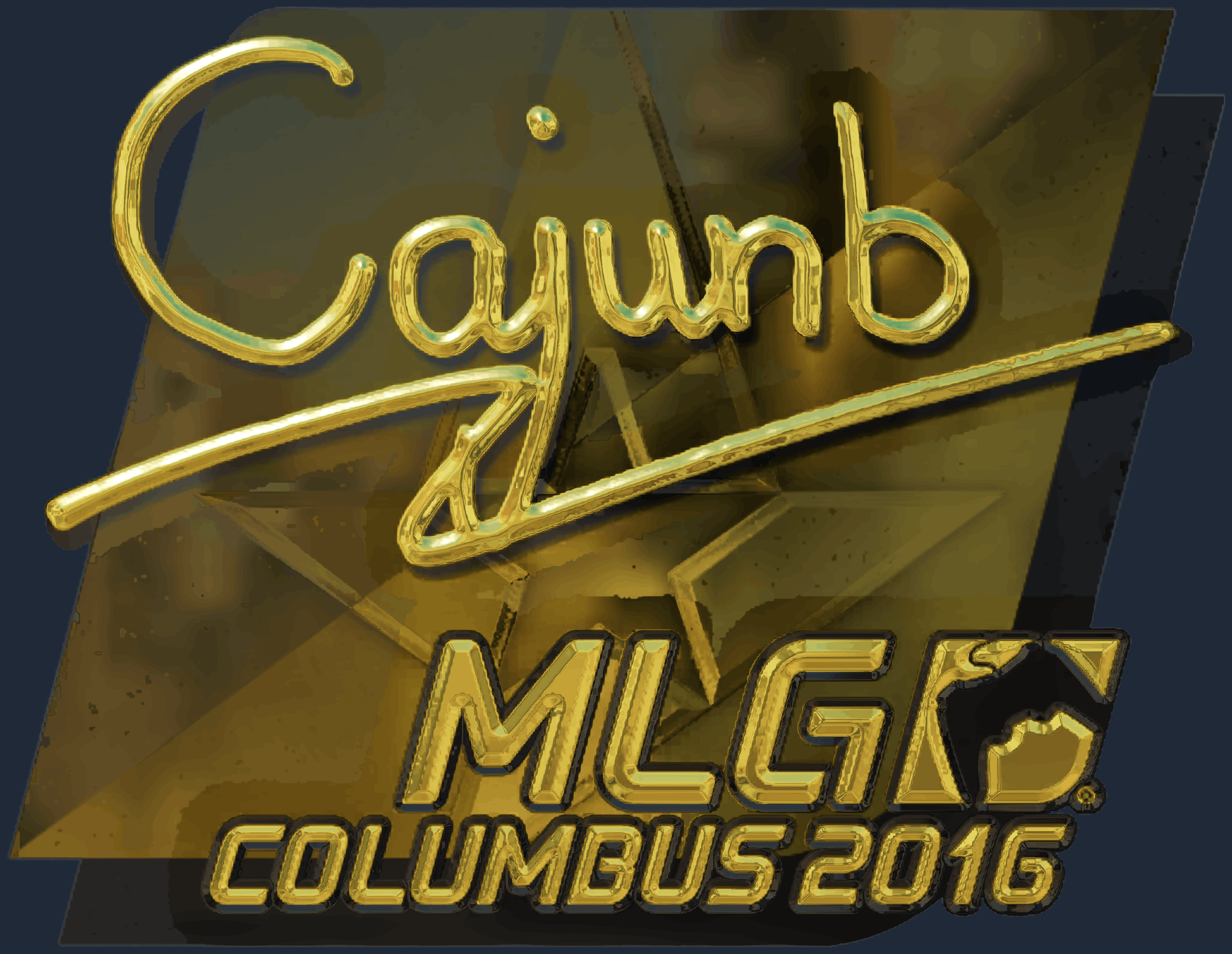 Sticker | cajunb (Gold) | MLG Columbus 2016 Screenshot