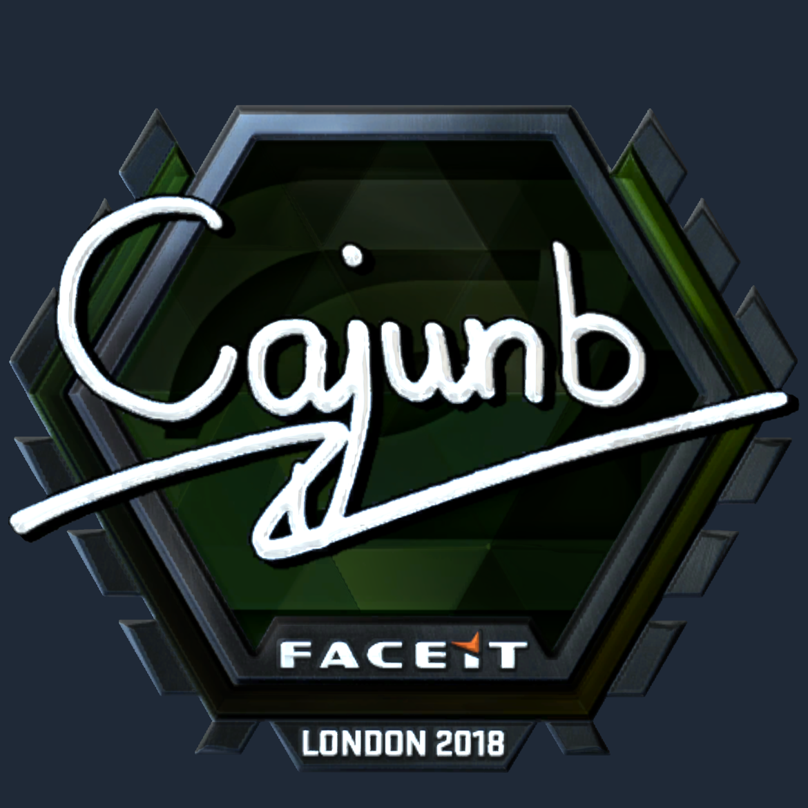 Sticker | cajunb (Foil) | London 2018 Screenshot