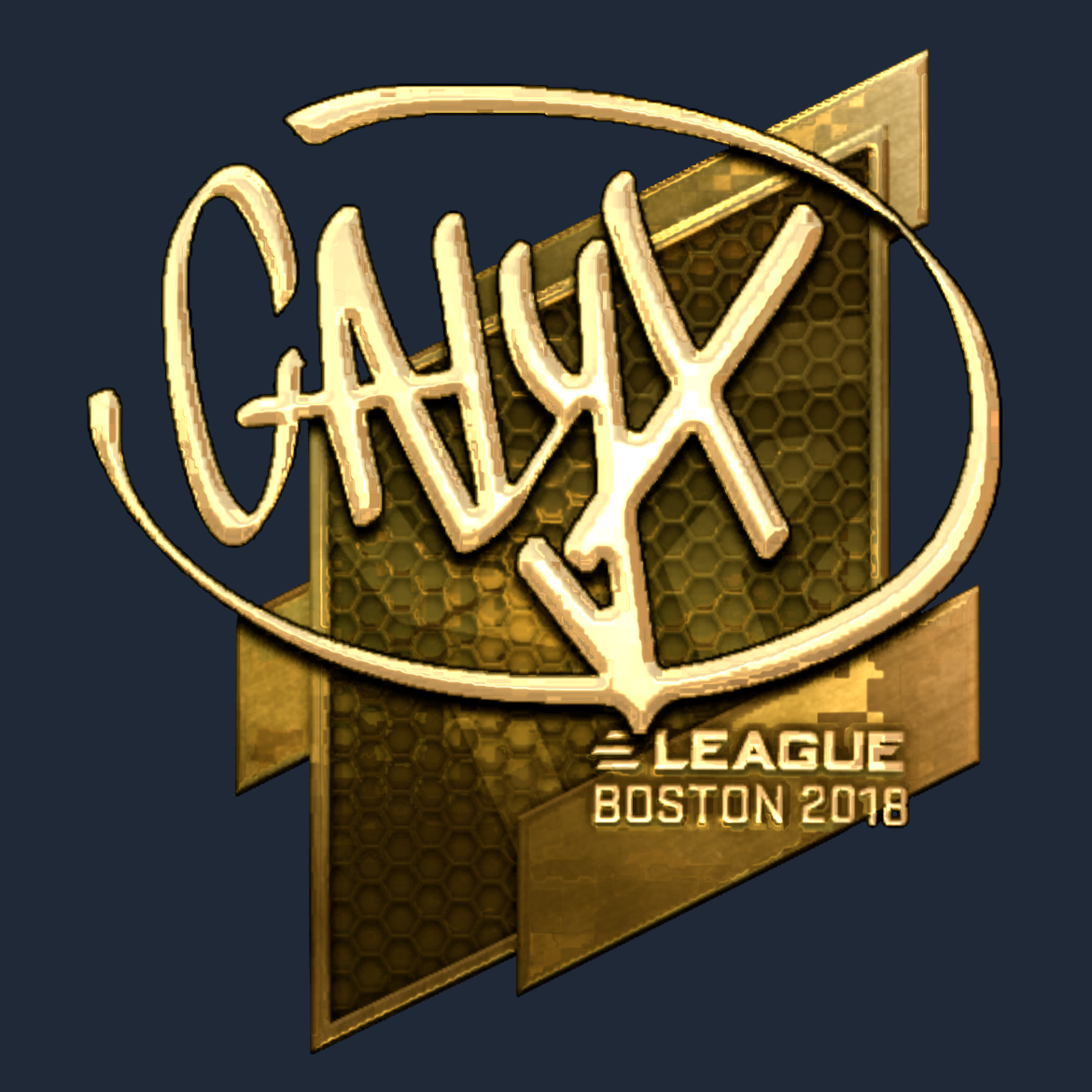 Sticker | Calyx (Gold) | Boston 2018 Screenshot