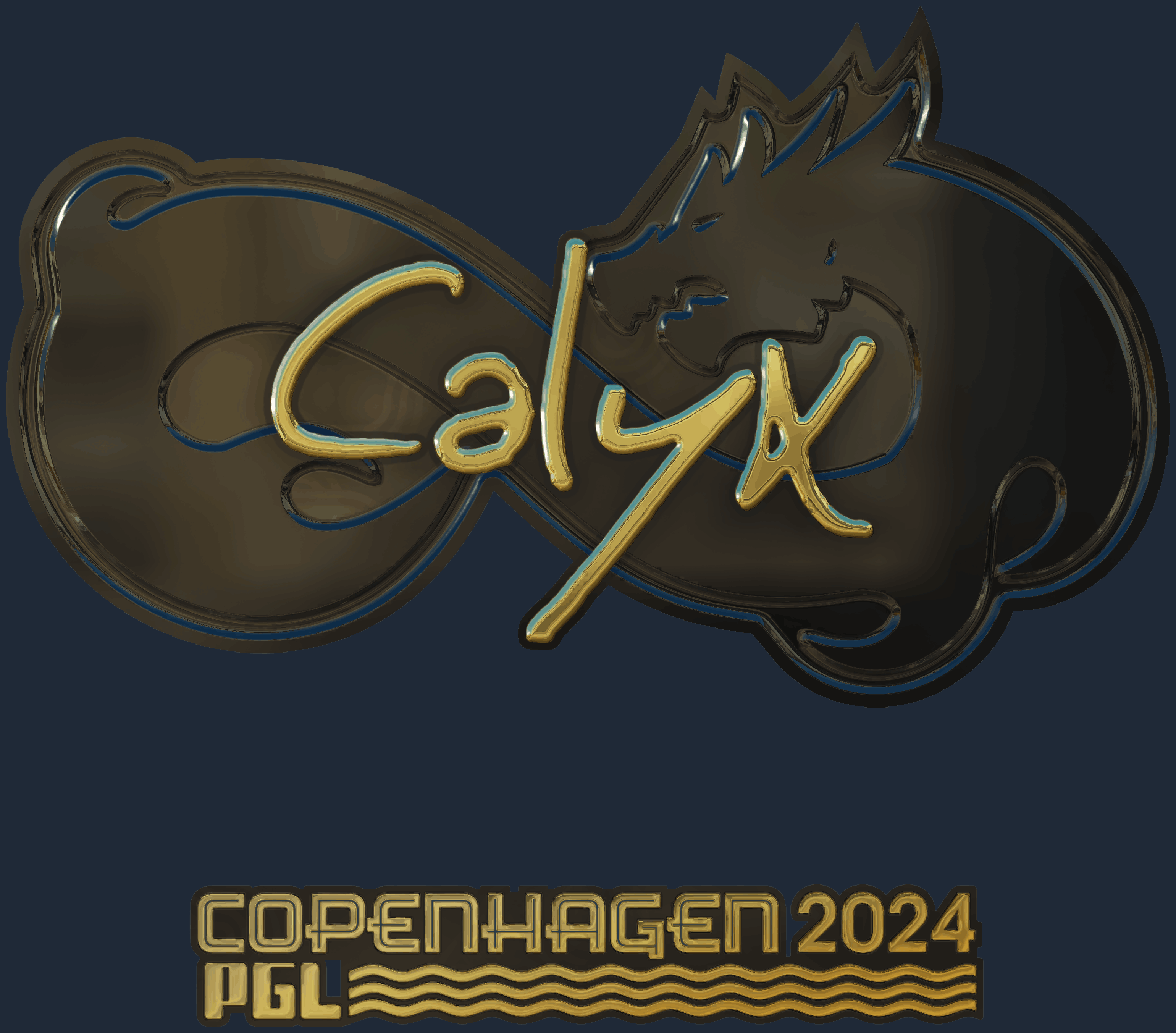 Sticker | Calyx (Gold) | Copenhagen 2024 Screenshot