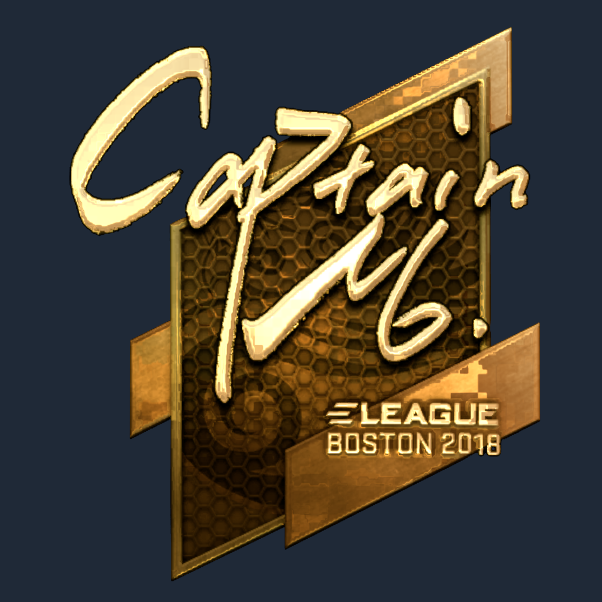 Sticker | captainMo (Gold) | Boston 2018 Screenshot