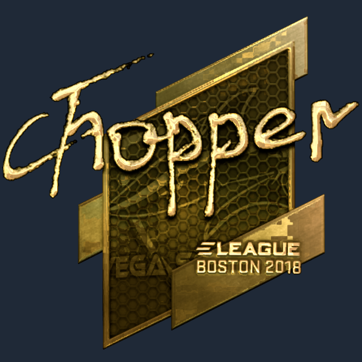 Sticker | chopper (Gold) | Boston 2018 Screenshot