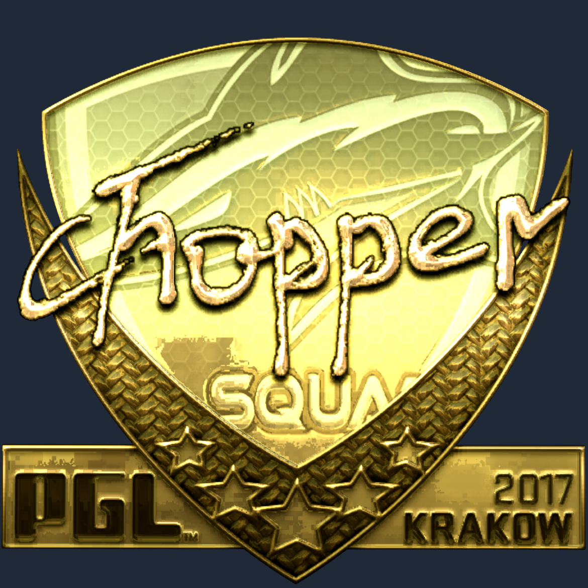 Sticker | chopper (Gold) | Krakow 2017 Screenshot