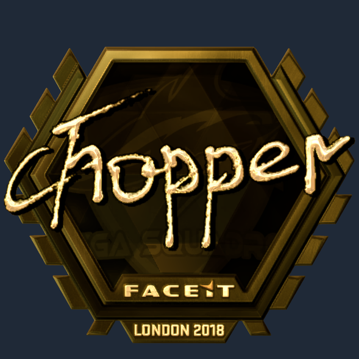 Sticker | chopper (Gold) | London 2018 Screenshot