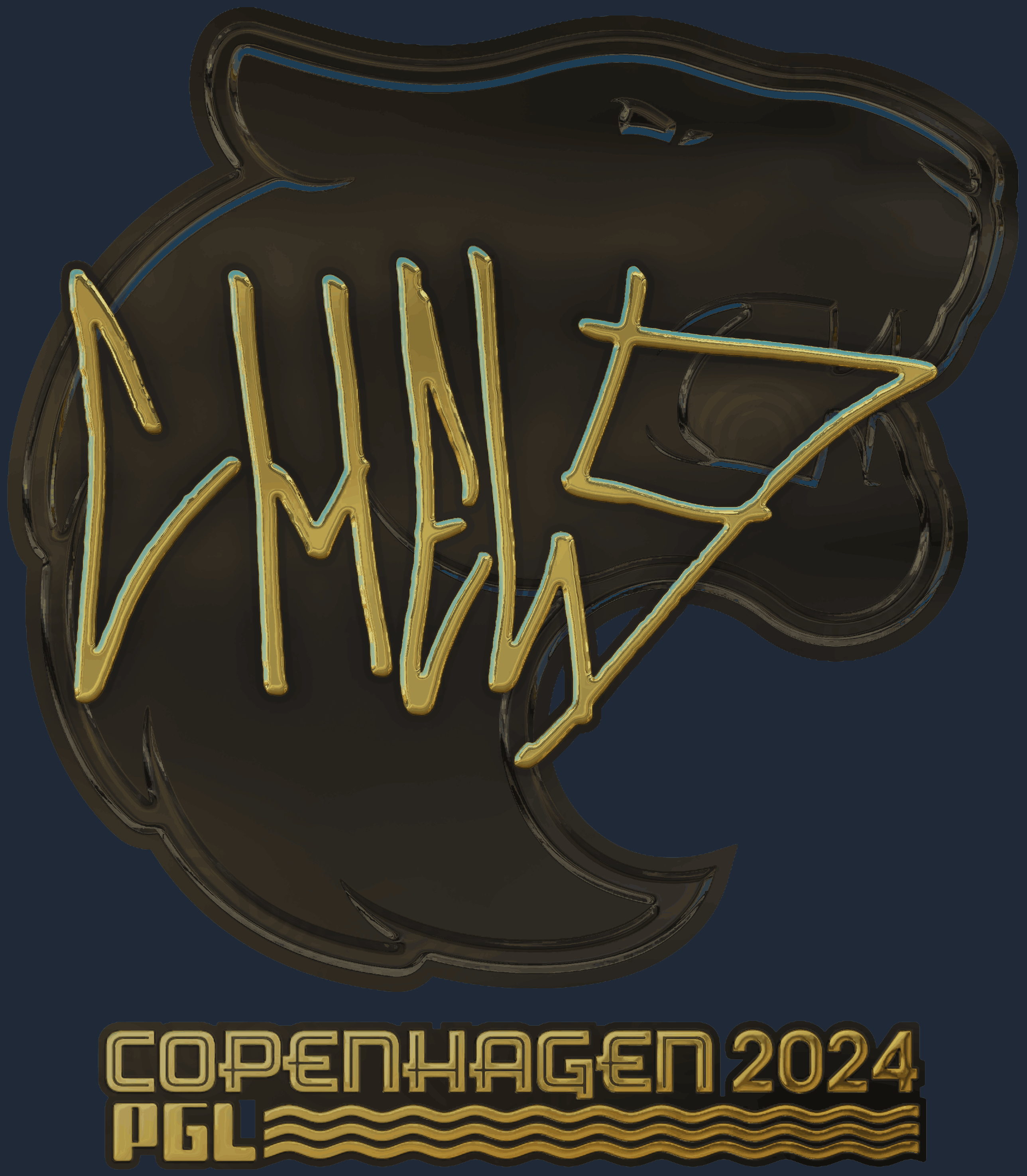 Sticker | chelo (Gold) | Copenhagen 2024 Screenshot