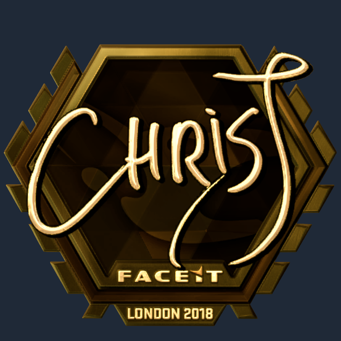 Sticker | chrisJ (Gold) | London 2018 Screenshot