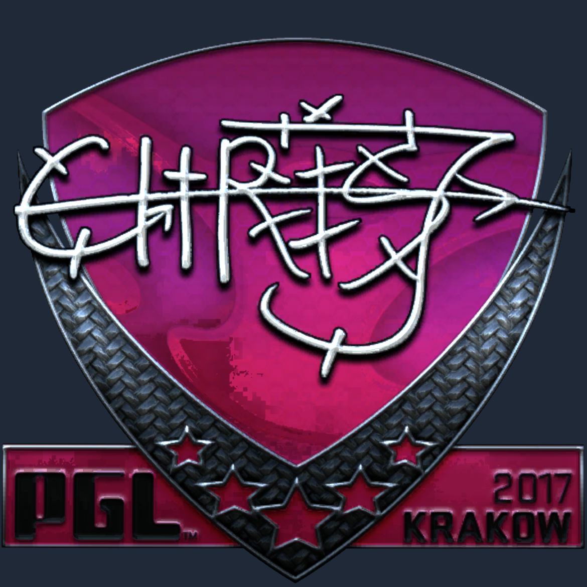 Sticker | chrisJ (Foil) | Krakow 2017 Screenshot