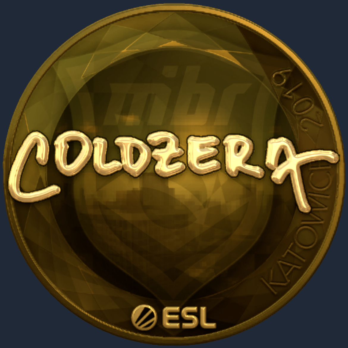 Sticker | coldzera (Gold) | Katowice 2019 Screenshot