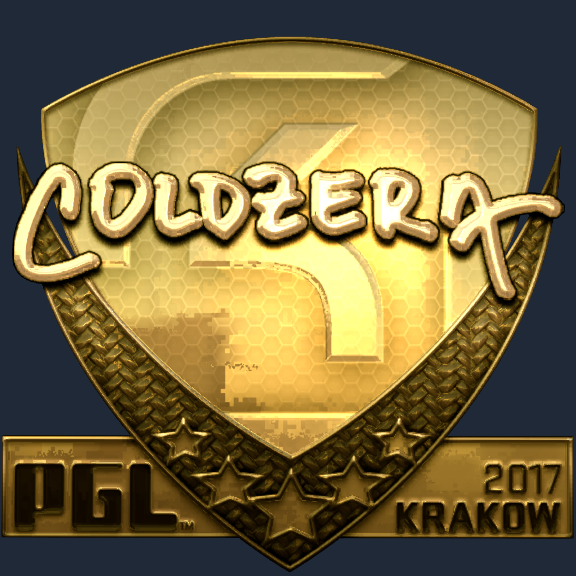 Sticker | coldzera (Gold) | Krakow 2017 Screenshot