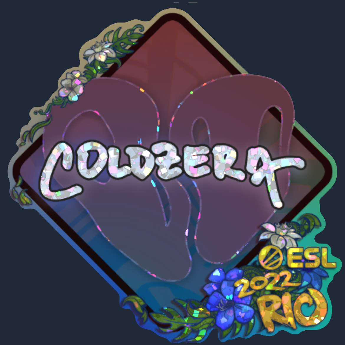 Sticker | coldzera (Glitter) | Rio 2022 Screenshot