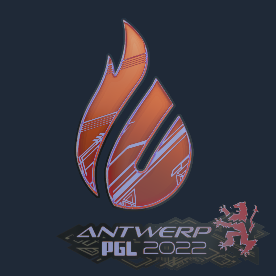 Sticker | Copenhagen Flames (Holo) | Antwerp 2022 Screenshot