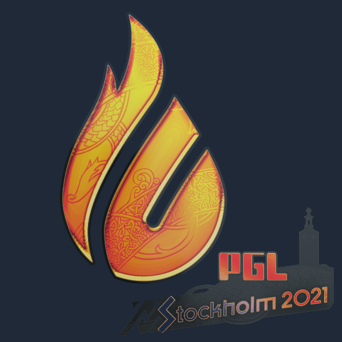 Sticker | Copenhagen Flames (Holo) | Stockholm 2021 Screenshot