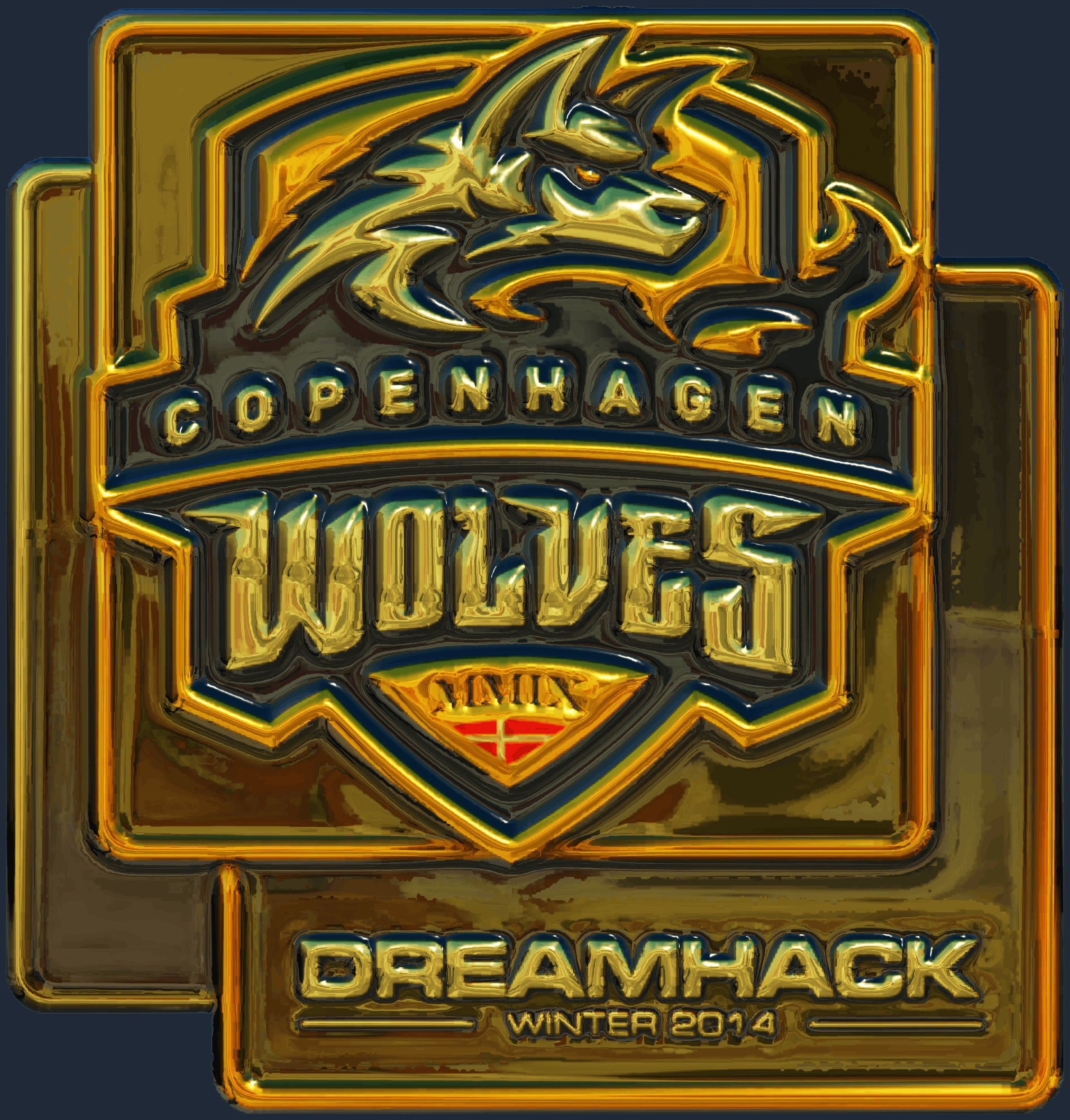 Sticker | Copenhagen Wolves (Gold) | DreamHack 2014 Screenshot