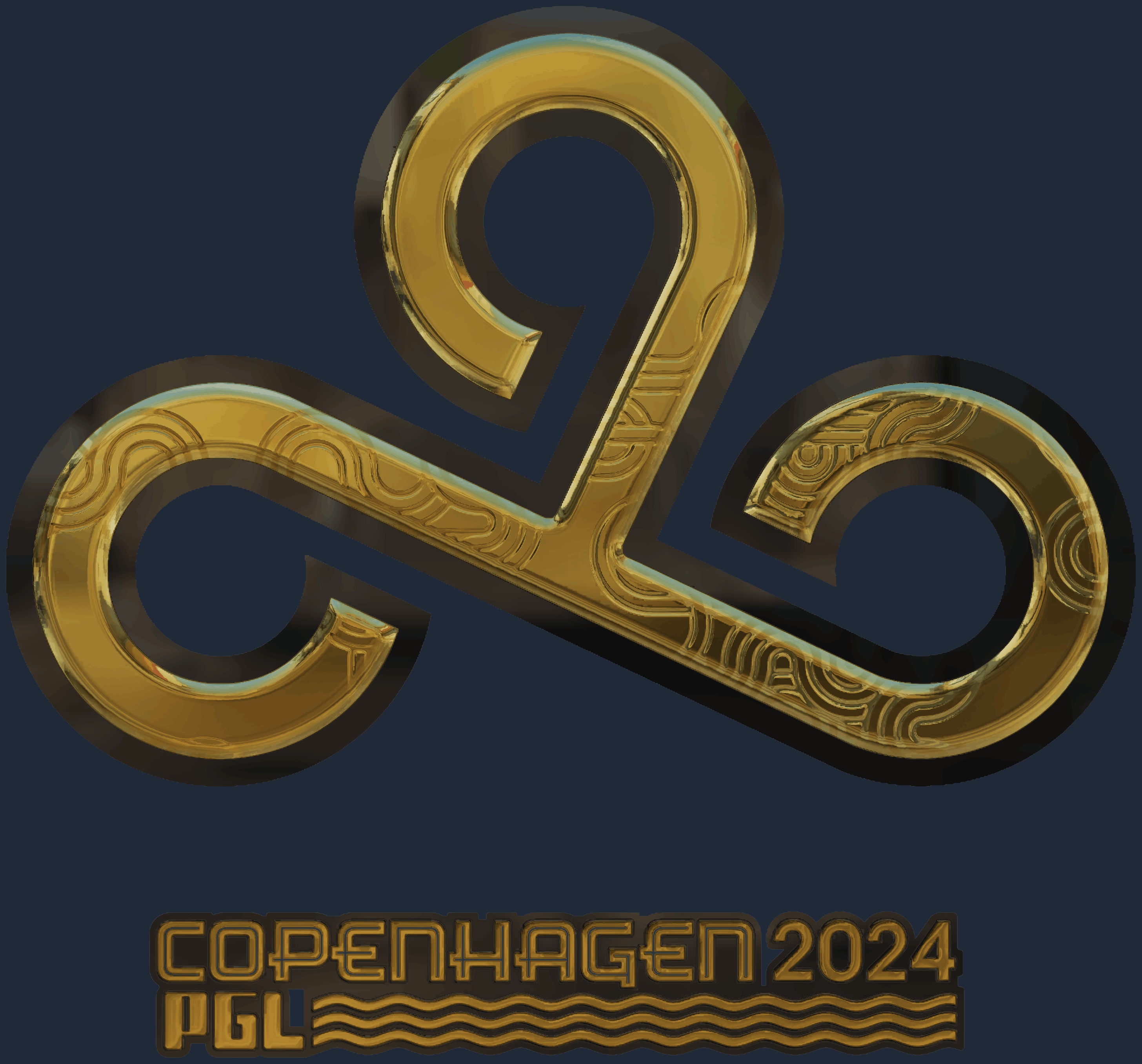 Sticker | Cloud9 (Gold) | Copenhagen 2024 Screenshot