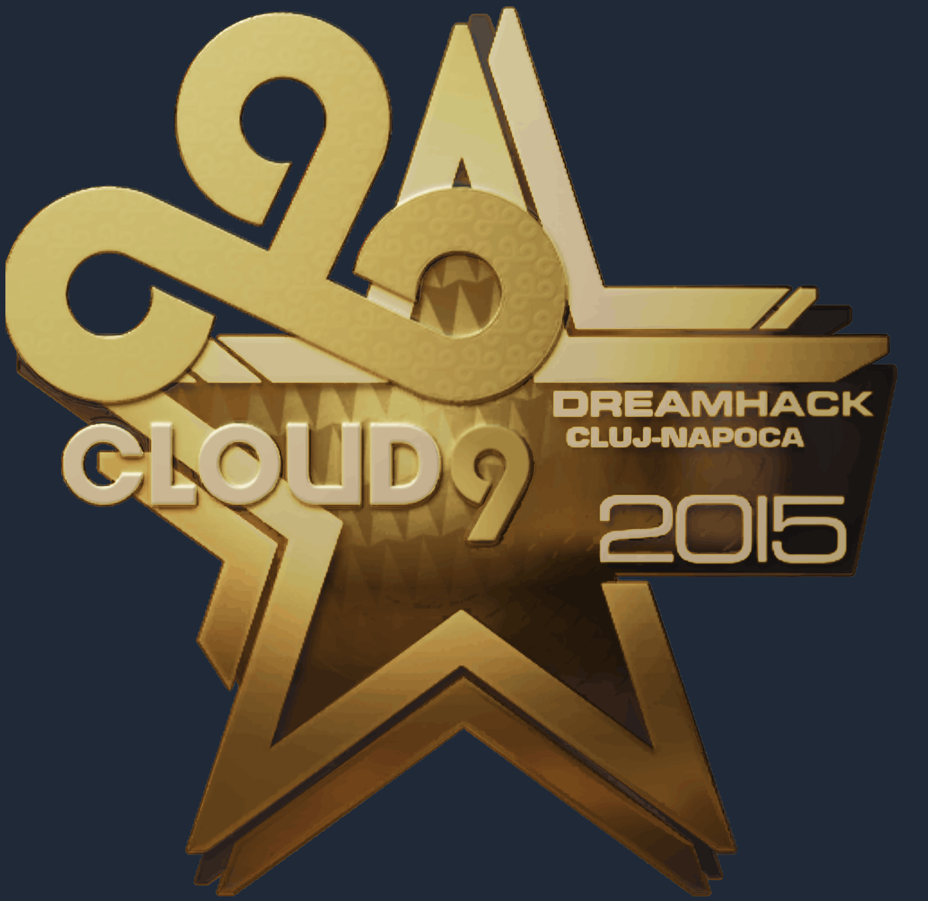 Sticker | Cloud9 (Gold) | Cluj-Napoca 2015 Screenshot