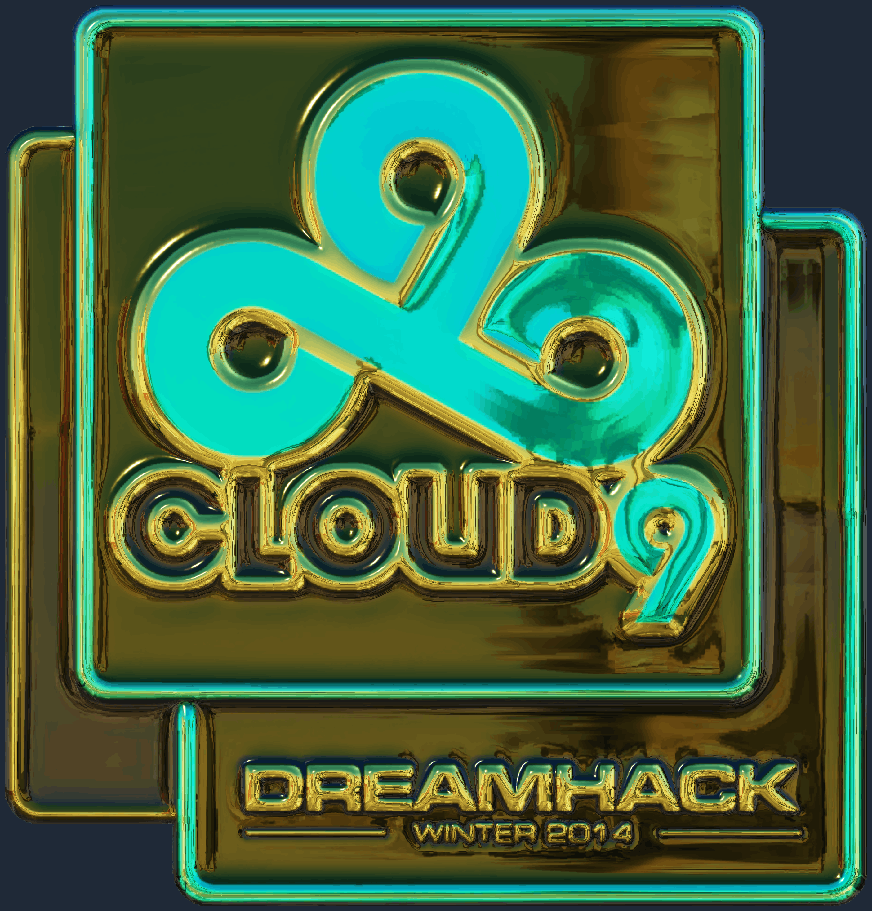 Sticker | Cloud9 (Gold) | DreamHack 2014 Screenshot