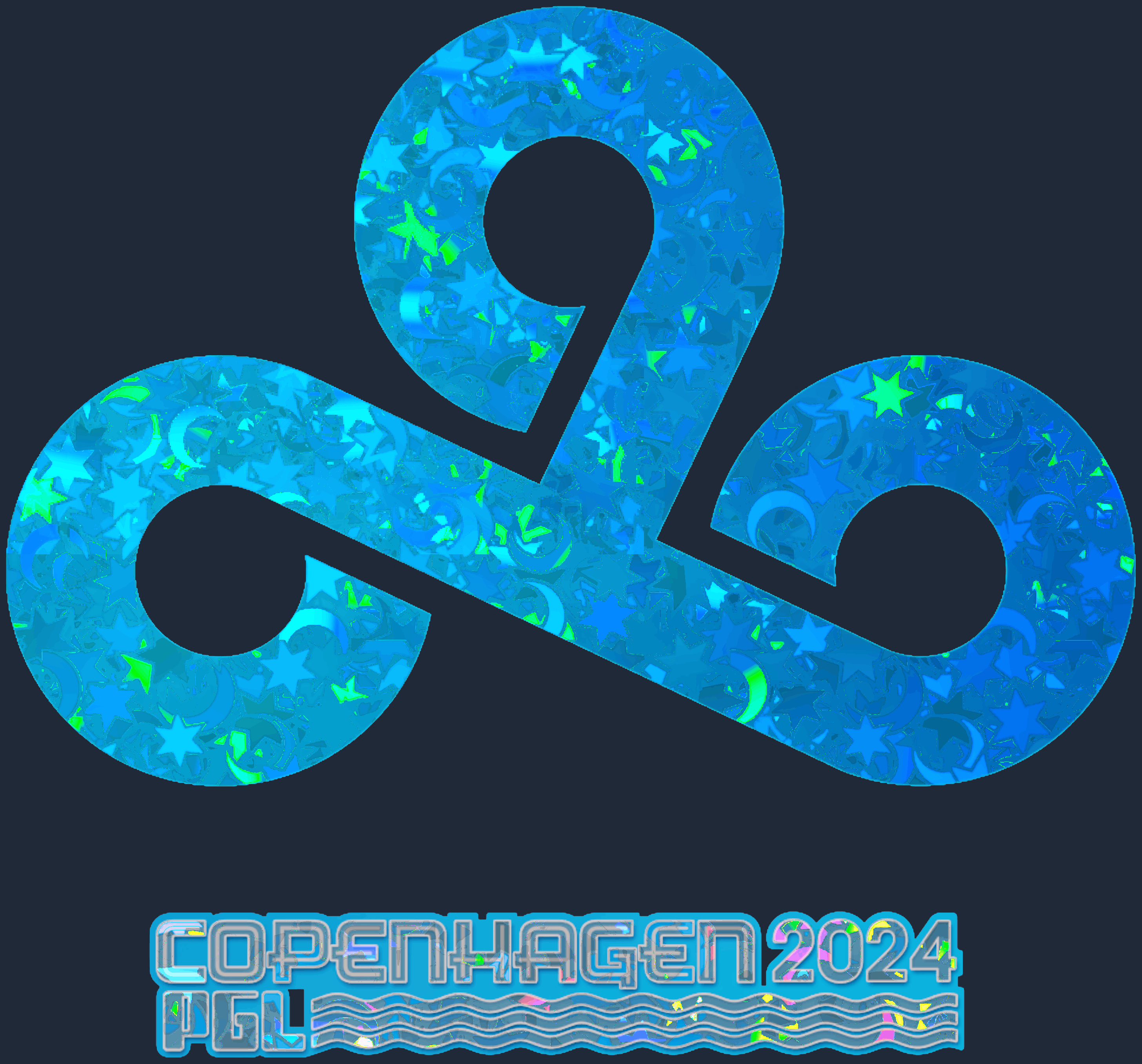 Sticker | Cloud9 (Glitter) | Copenhagen 2024 Screenshot