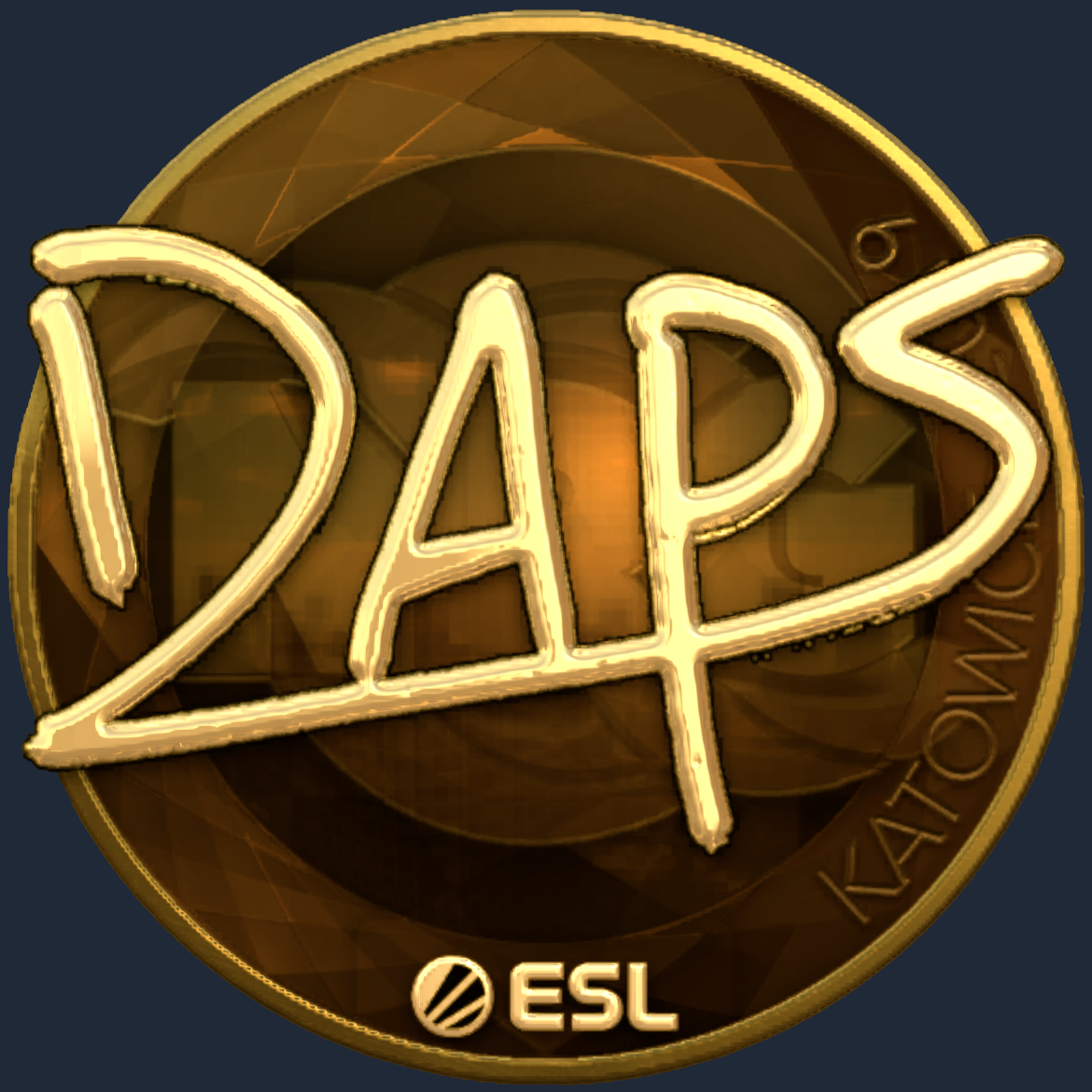 Sticker | daps (Gold) | Katowice 2019 Screenshot