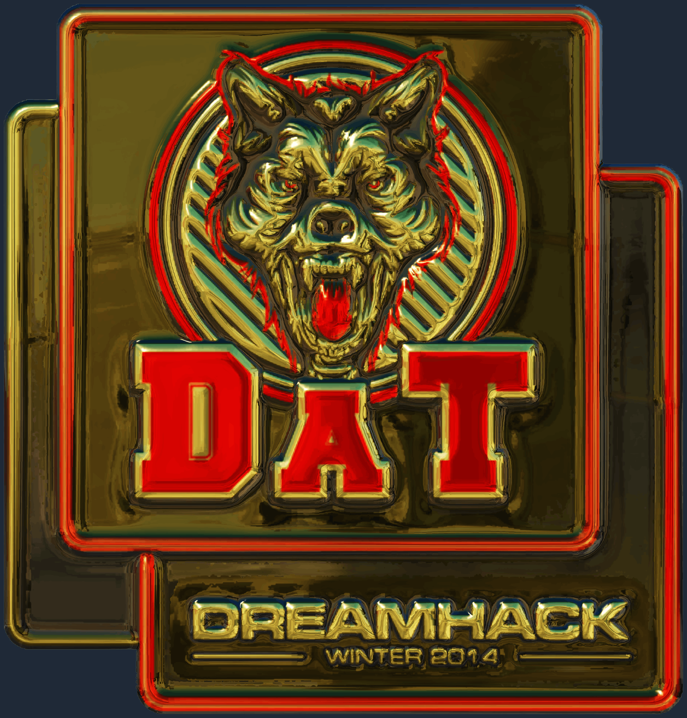 Sticker | dAT team (Gold) | DreamHack 2014 Screenshot