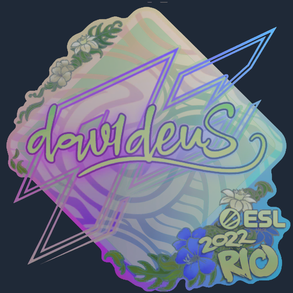 Sticker | dav1deuS (Holo) | Rio 2022 Screenshot