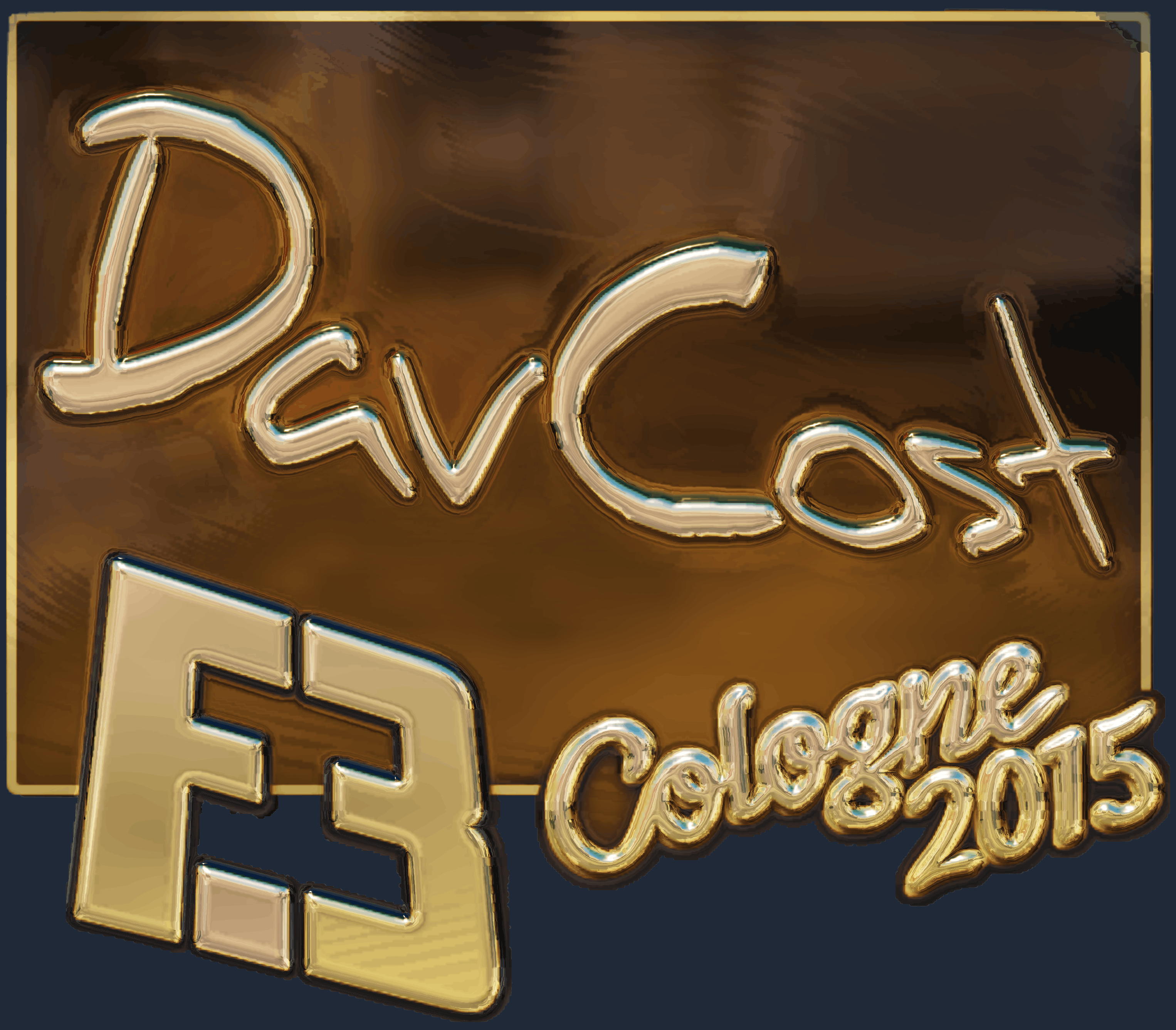 Sticker | DavCost (Gold) | Cologne 2015 Screenshot