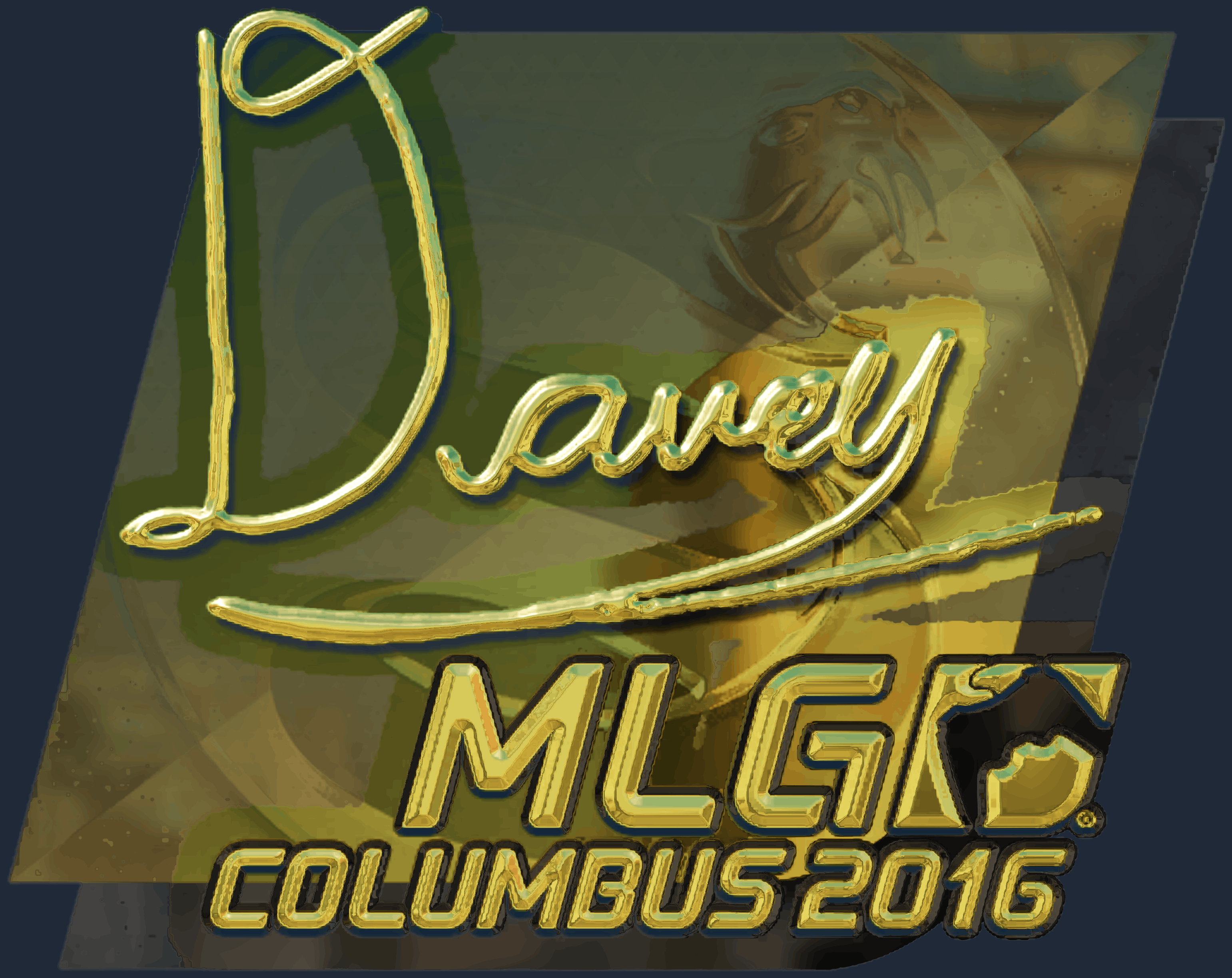 Sticker | DAVEY (Gold) | MLG Columbus 2016 Screenshot