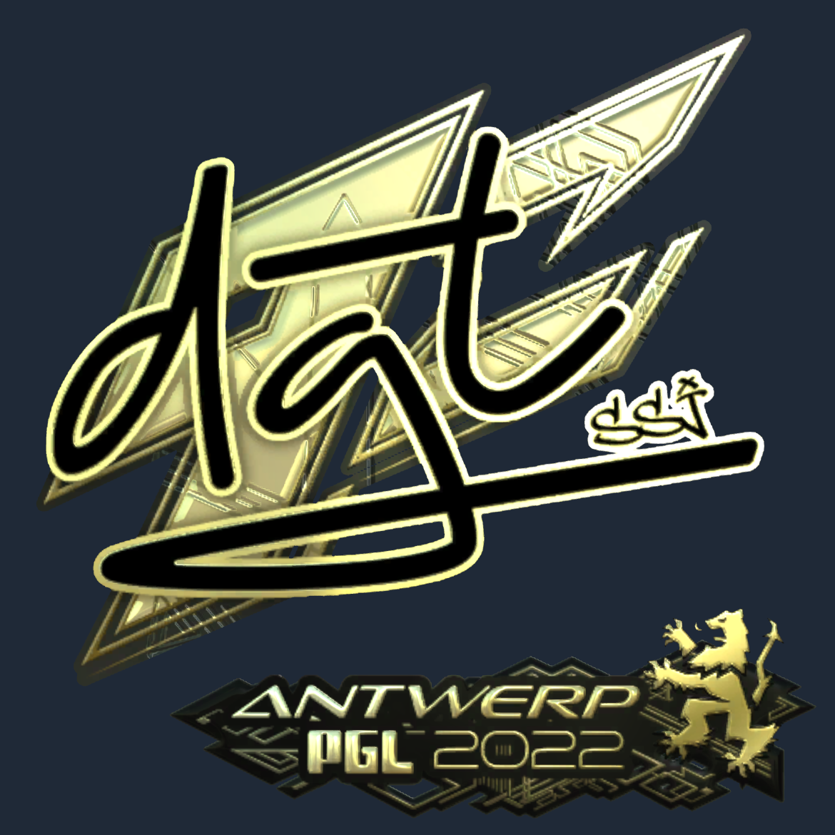 Sticker | dgt (Gold) | Antwerp 2022 Screenshot