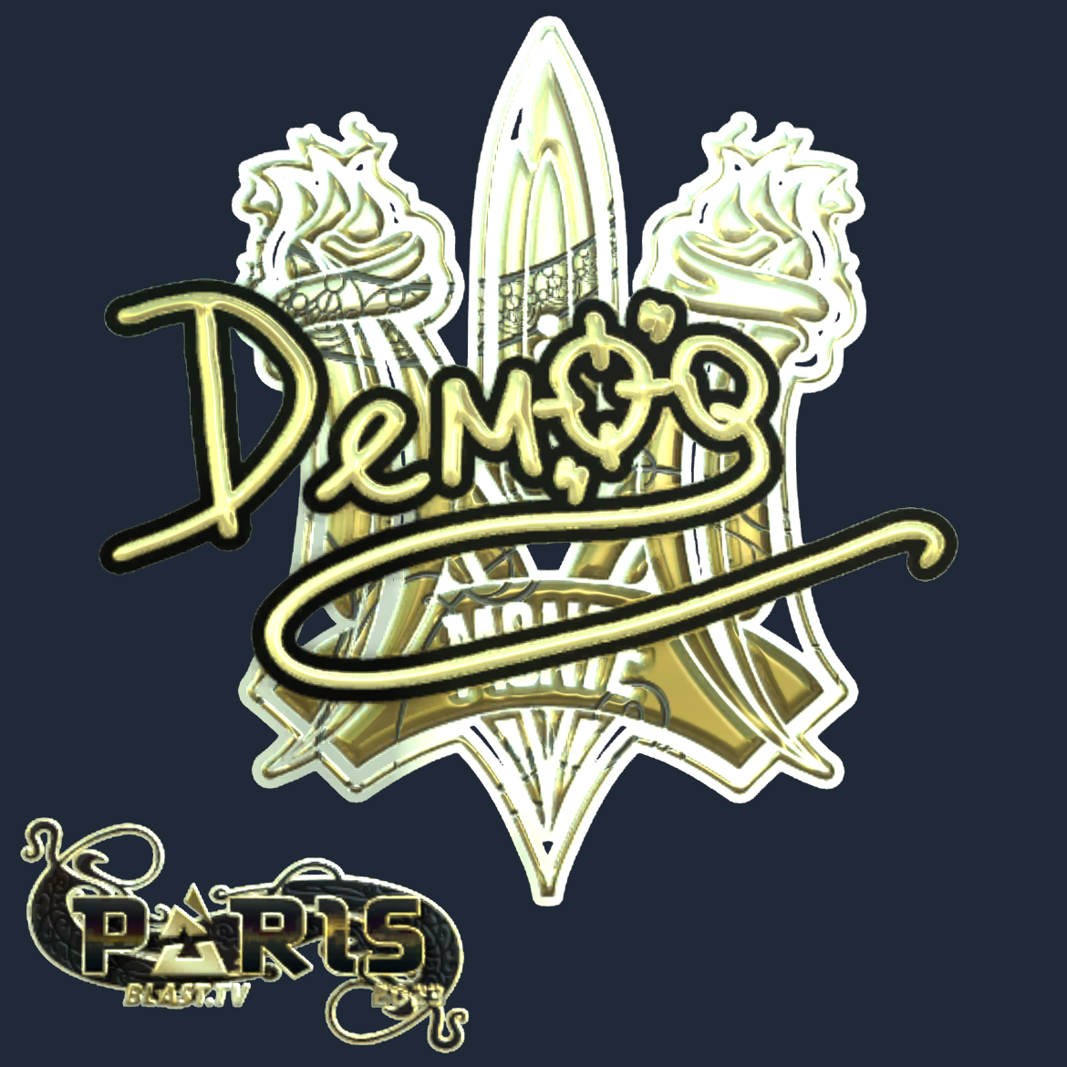 Sticker | DemQQ (Gold) | Paris 2023 Screenshot
