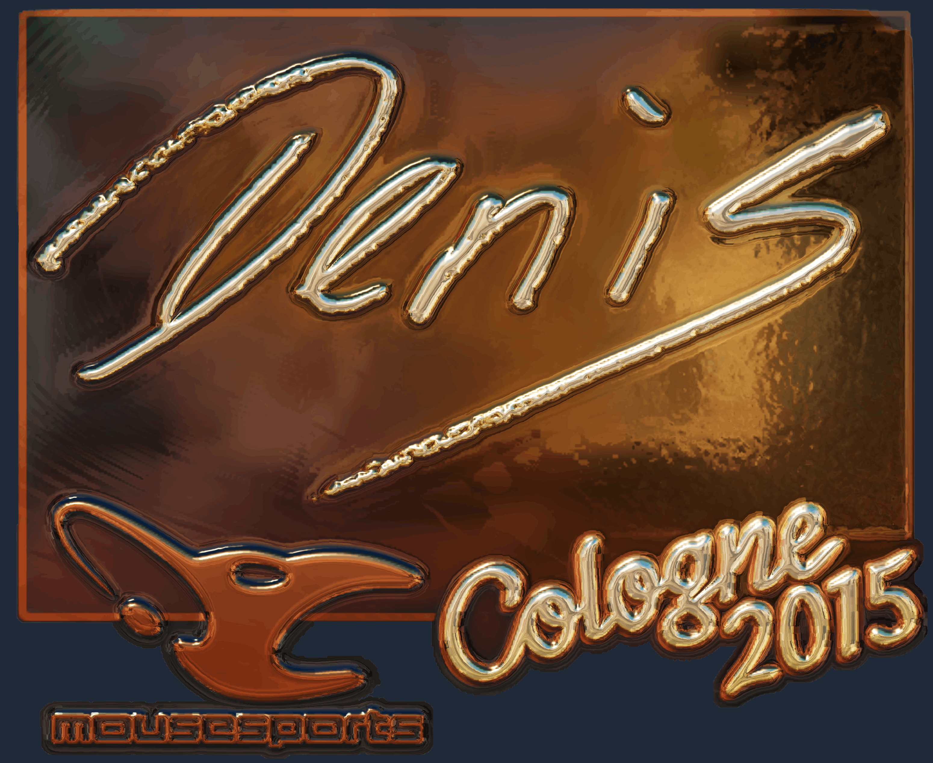 Sticker | denis (Gold) | Cologne 2015 Screenshot