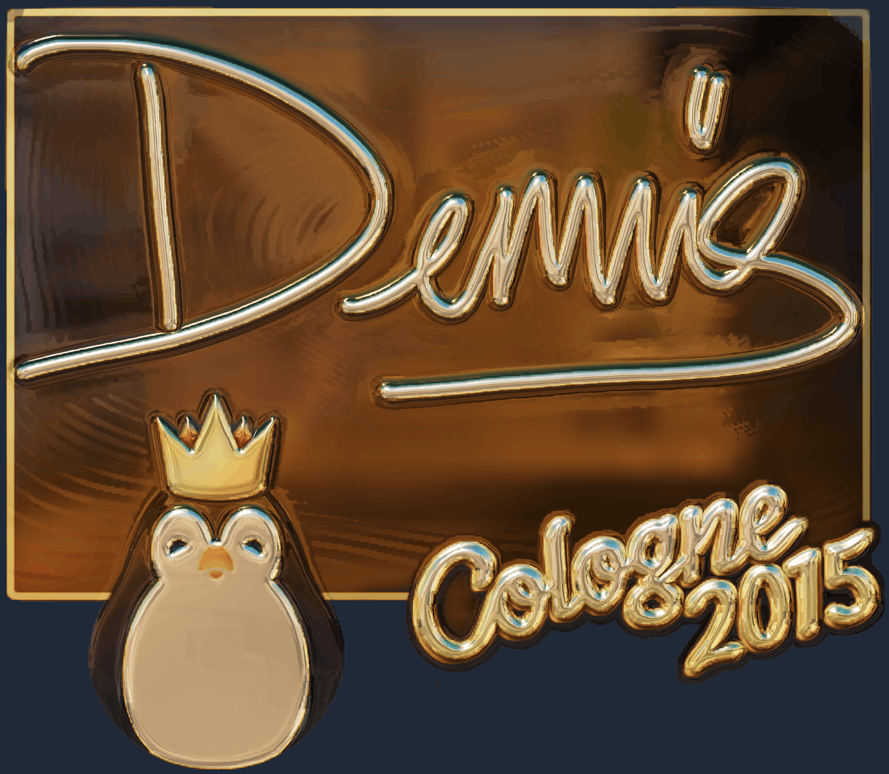 Sticker | dennis (Gold) | Cologne 2015 Screenshot