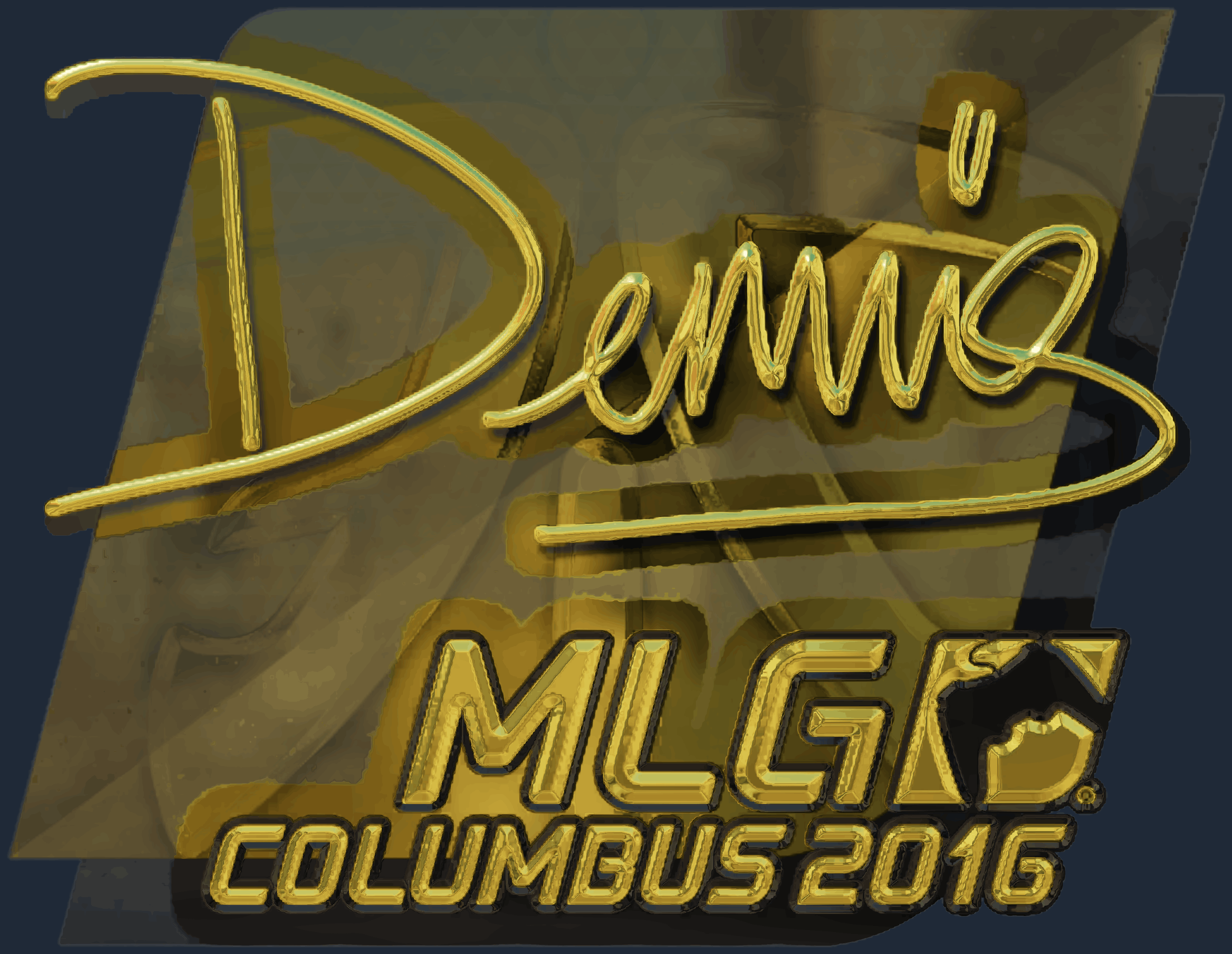 Sticker | dennis (Gold) | MLG Columbus 2016 Screenshot