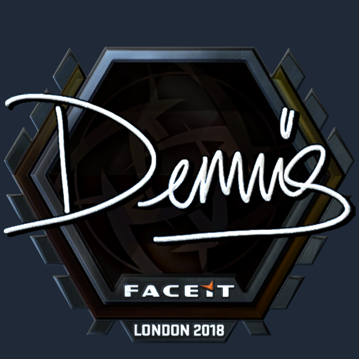 Sticker | dennis (Foil) | London 2018 Screenshot
